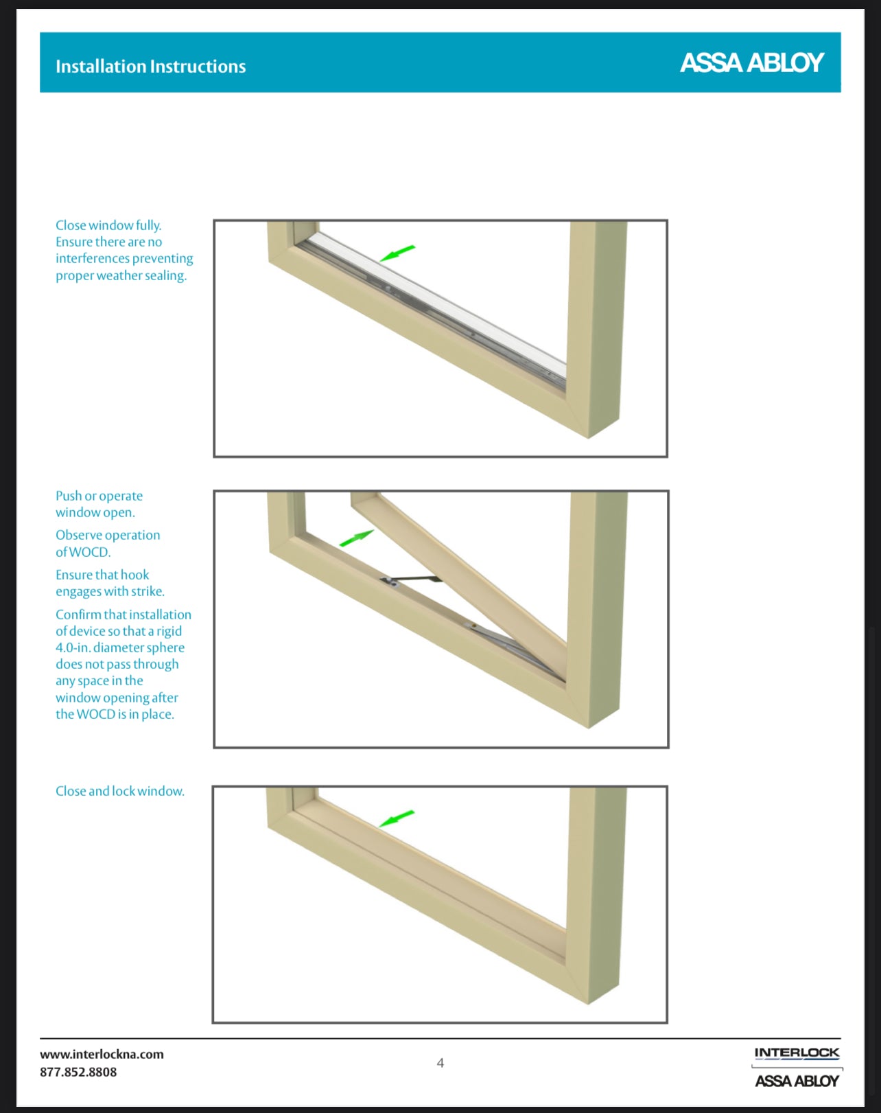 Window Operating Control Devise S1016 - ASSA ABLOY Casement Window Operating Control Device WOCD KIT W ...