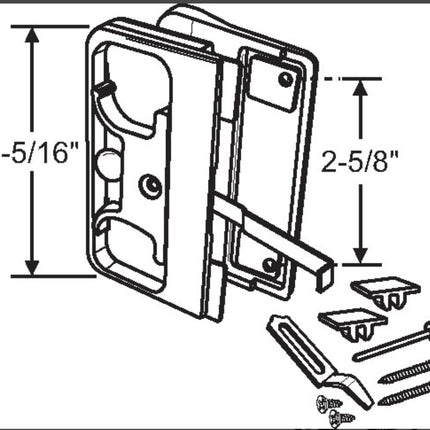 562 Sliding Screen Door Handle  Metal Industries
