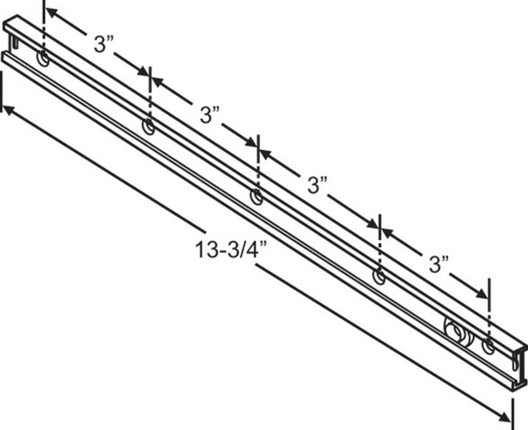 S1072 - Roto North America SURFACE MOUNT TRACK / ROLLER
350MM - 13 3/4"