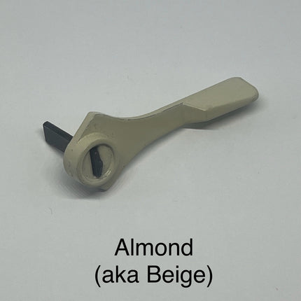 S5001 - PD Sliding Door Turning Lever - Thumb Lever - Door Latch color almond and beige