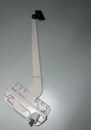 Encore Single Arm Pivot Shoe Amesbury Truth Awning Operator 52.14.XX.211. Beige color casement operator with single long arm with black clip attached to the end of the operator arm on a white background 

Encore Series is a direct replacement for Maxim Series Operators (old maxim version was stamped on the back of housing 45352 Made in U.S.A. TRUTH. Or stamped 45852)