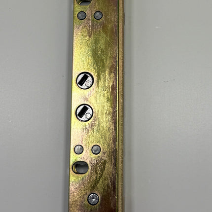 Part Number C1035 Amesbury Truth Gemini II  PD Dual Action Mortise Lock with Flat face plate side view of part on a white background 