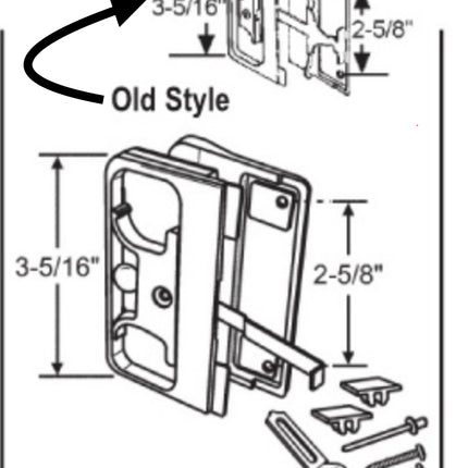 562 Sliding Screen Door Handle  Metal Industries