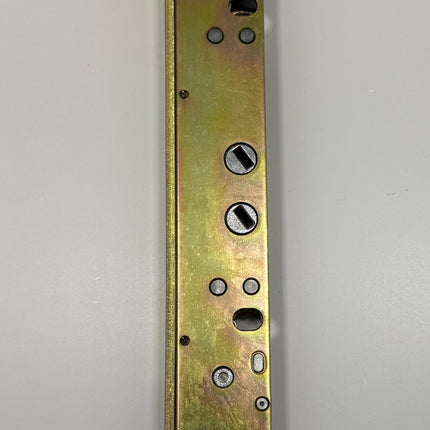 Part Number C1035 Amesbury Truth Gemini II  PD Dual Action Mortise Lock with Flat face plate side view of part on a white background 