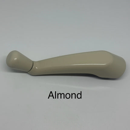 Roto America 5/16 Inch Hex Spline  Casement and Awning Folding Crank Handle color almond