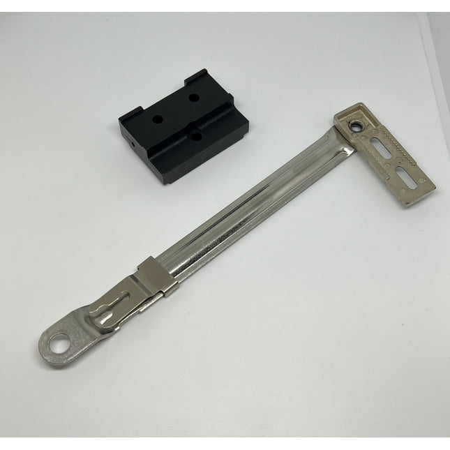 C2009 - Interlock Connect Arm w/ modified Clip 160MM Known to have been used on or with: Interlock, Graef casement windows, Cascade windows, Milgard Windows. Roto North America, Roto