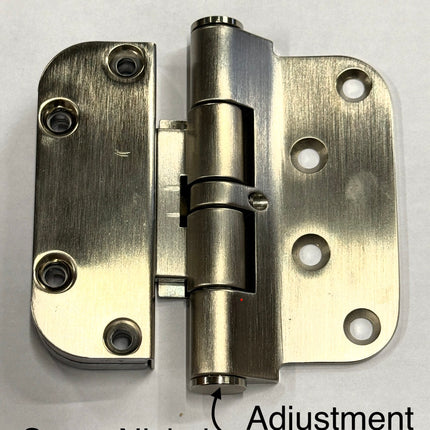 S4011 Hoppe Adjustable  Door Hinge  - Set Hinge- Non Removable Pin