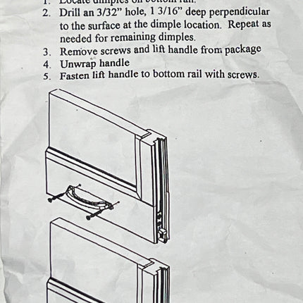 321 Sash Lift Handle - Double Hung Windows