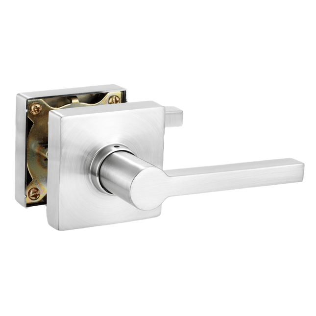 Passage Door Handle in Satin Chrome commercial grade heavy duty door handle set