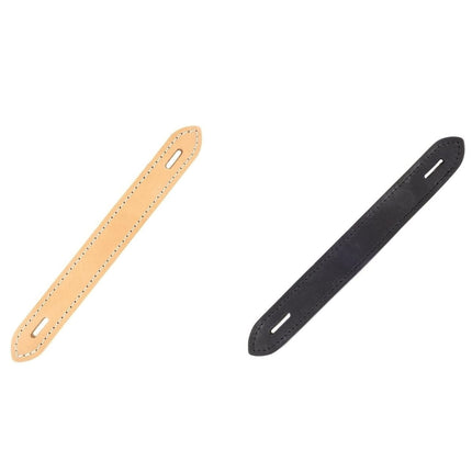 Large 11" Leather Trunk Handle – Premium Quality in Natural & Black, Ideal for Trunk Restoration and Upgrades