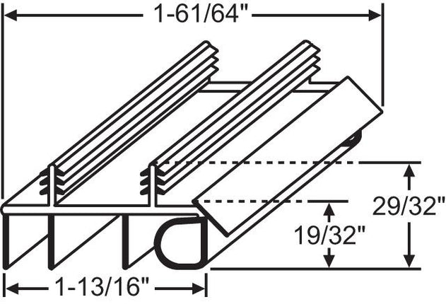 S4302 Door Sweep 36 inch and 48 inch Long