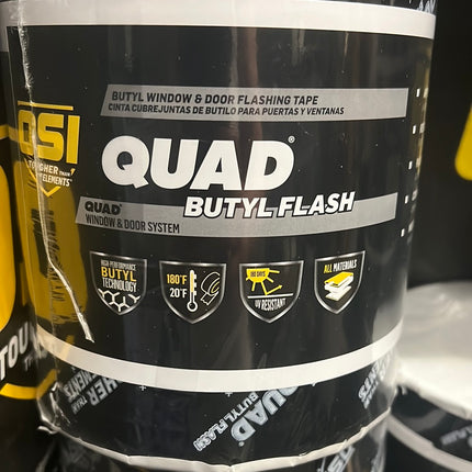 OSI QUAD Butyl Flash window and door flashing tape