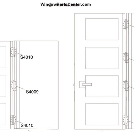 S4009 HTL Ultimate 2-D Hinge - Hoppe Set Hinge Adjustable