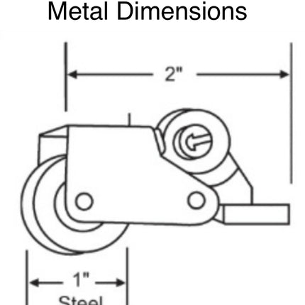 528 - Patio Door Screen Roller - pack of 2