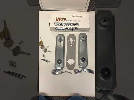 video showing D305- W&f Original 1200-125 Trilennium Handle stain chrome Set Only Set