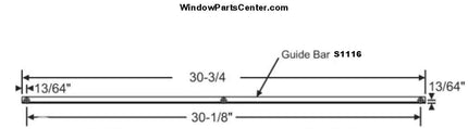 S1115 Entryguard Guide Bar for Awning Window