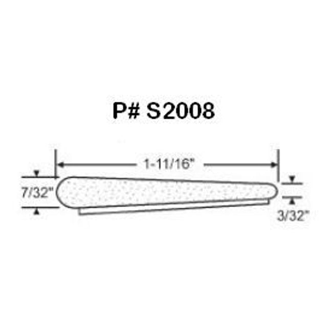 S2008 Q-Lon Foam Corner Seal Pkg Of 2