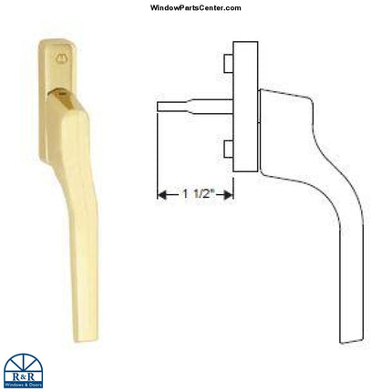 1001 - Hoppe French Casement Handle 38MM (1.5 inch) Shaft