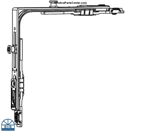 Arrone Hoppe French Casement Hardware Corner Drive VS S-ES A0055. Known Part Numbers: 1003, 40005318. Number Stamped on Back: 313 and 11 21