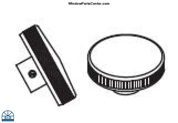 108 Hand Knob Bright Brass Casement Window Parts