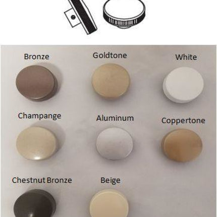 Casement awning hand knob bronze goldtone white champagne aluminum coppertone chestnut bronze beige