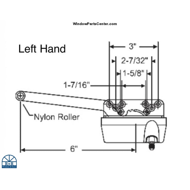 112 6 Arm Traditional Style Case 15 Series Casement Window Parts