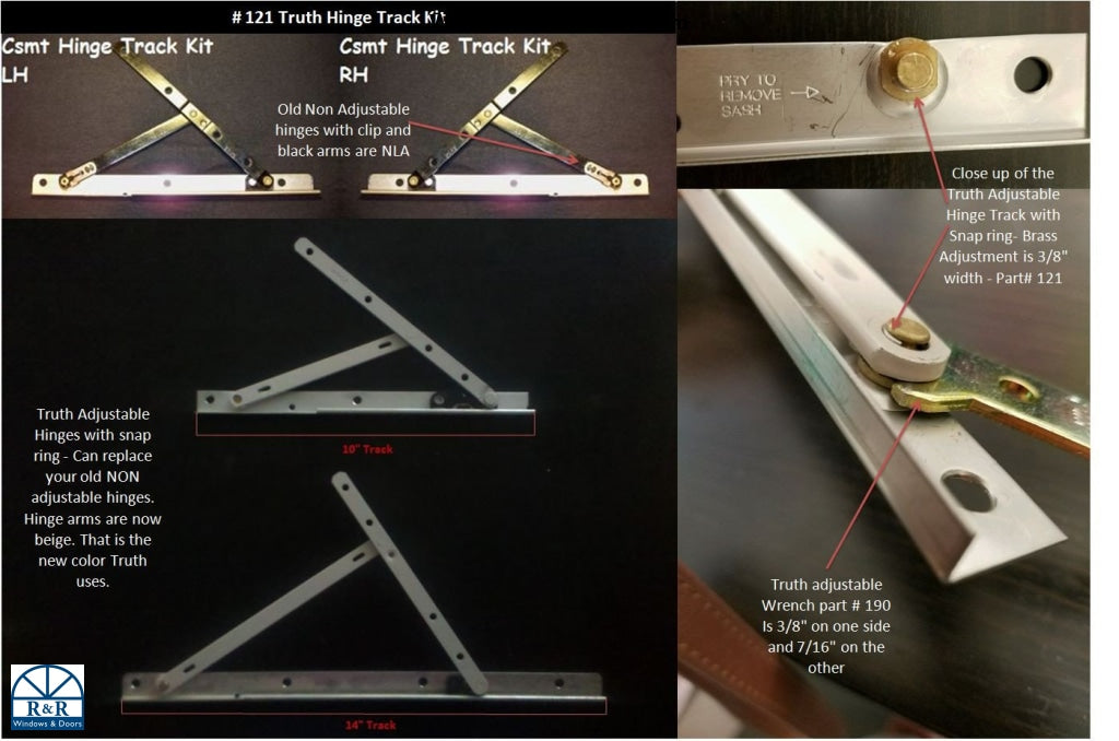 Hinge Track Kit Window Replacement Parts – R&R Windows & Doors