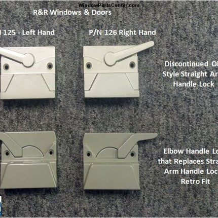 125 -Sash Lock - Straight Arm- Replacement Style Casement Window Parts