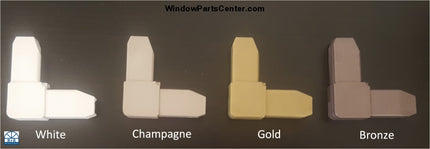 Replacement Hurd Corner Keys Screen Corner Square New Style For Casement and awning Hurd Energy Saver Window Screens. Known Part Numbers: 140, 096258, 096259, 096256. Colors: White, Champagne, Goldtone and Bronze. 