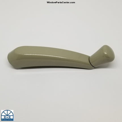 Amsbury Truth Non Folding Casement and awning operator Contour Handle - 11/32" Spline. Color New Goldtone. Known Part Numbers: Truth 45240, 177, 010768, 010769, 090934