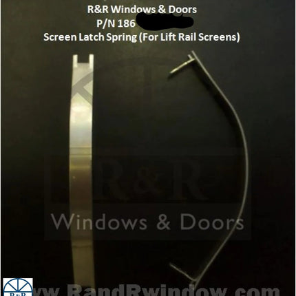 Window Screen Spring Latch