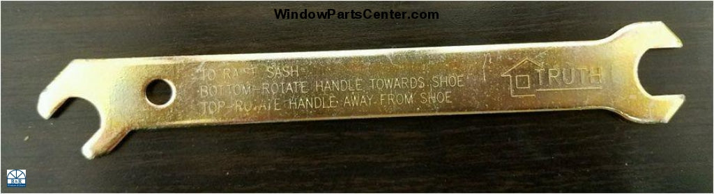 190 Wrench for Adjustable Hinge Tracks - Truth Hardware Wrench For Adjustable Hinge Studs 7/16" and 3/8" Wrench for Casement Hinge - Milgard Adjustment Wrench Part Number HA6806MI part number 31887, V982164 Adjustable Stud Hinge Wrench, 8/10-4/18