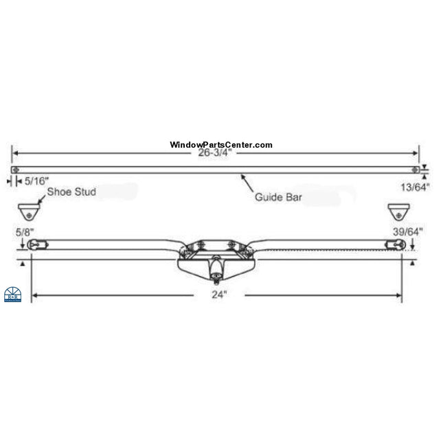 Sill Mounted Truth Amesbury Awning Operator 