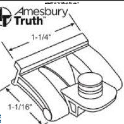  Amesbury Truth Replacement Part Pivot Slide Assembly - Black Plastic Part Number 39-441