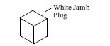 Part Number 305 - DH Jamb Plug White - Pack Of 6  For Compression Tilt Jamb Liners - Double Hung and Single Hung