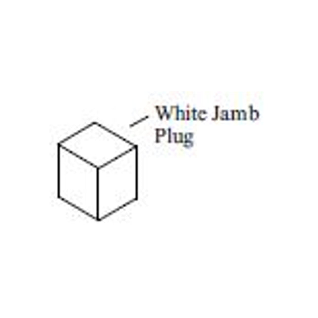 Part Number 305 - DH Jamb Plug White - Pack Of 6  For Compression Tilt Jamb Liners - Double Hung and Single Hung