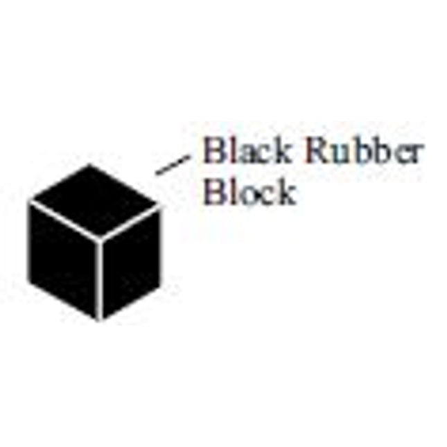 306 - DH Black Rubber Block