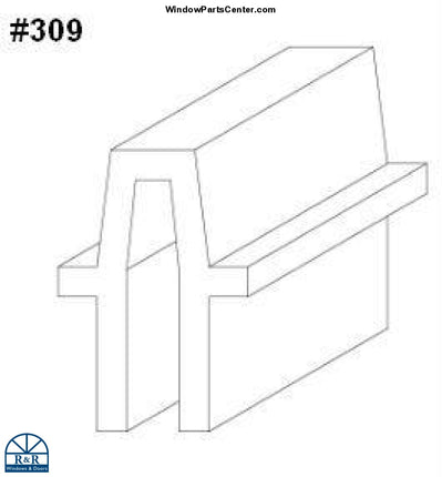 309 Sash Bumper For Concealed Jambliner - Pack Of 2 Double Hung