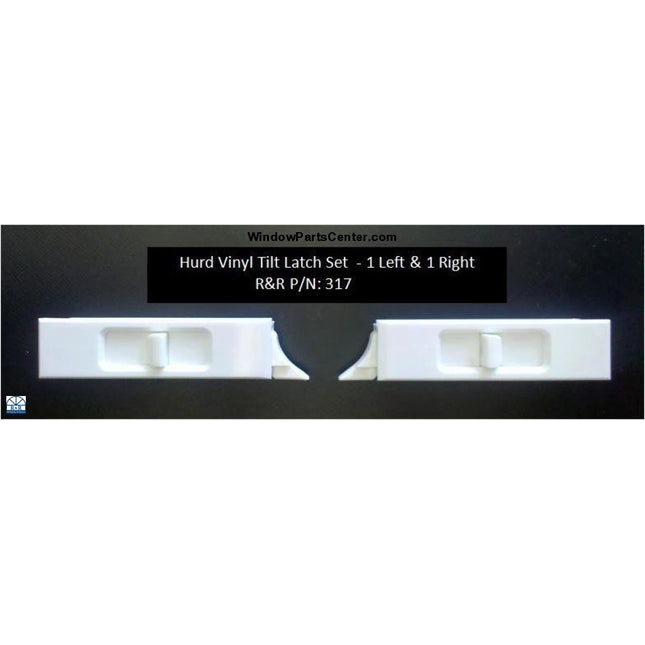 317 Snap In Tilt Latches Vinyl Double Hung Windows Hurd Monument Vinyl Double Hung and Single Hung Window Tilt Latch. Color White. Known Part Numbers: 317, V00380, V00381, V00382, V00383, 900-19496A, 900-19496WA PAT. # PAT. # 5,139,291