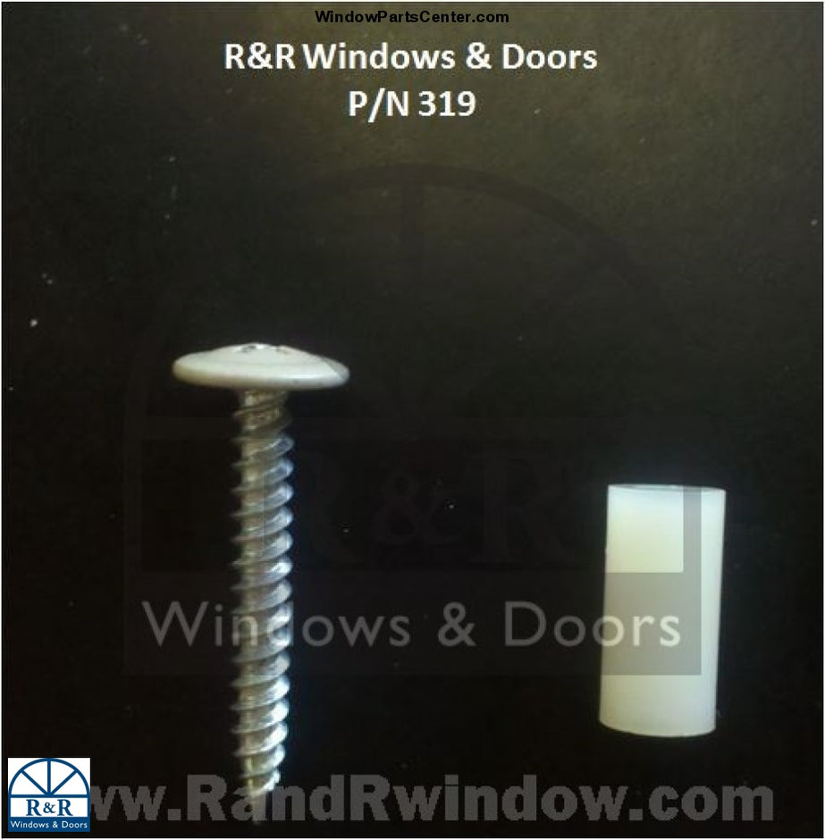 319 Nylon Spacer and Screw Kit for compression tilt jamb liners R&R