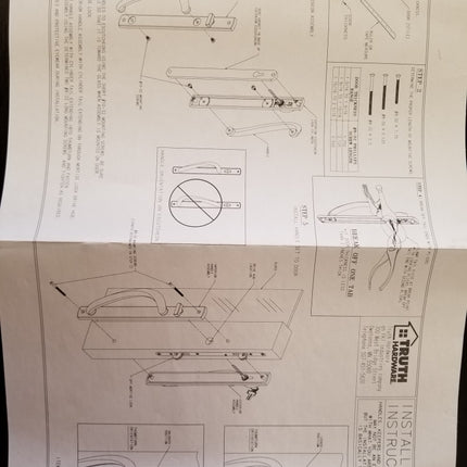 501-004 Sliding Patio Door Replacement Exterior Faceplate- Amesbury Truth- Hurd Door Handle