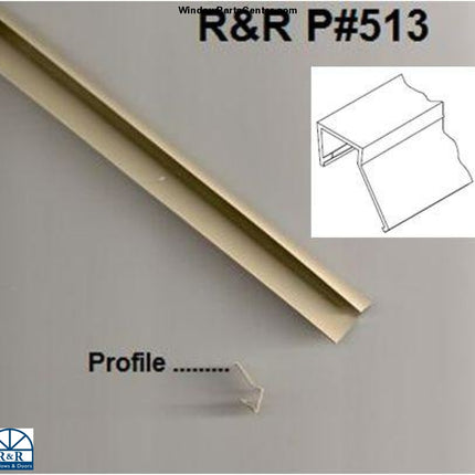 513 - Vinyl Side Stop Weather Strip For Sliding Patio Doors