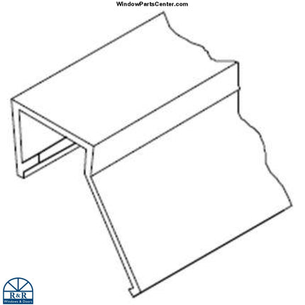 513 - Vinyl Side Stop Weather Strip for sliding patio doors Hurd, Partk Vue, Sierra pacific, weather sheild