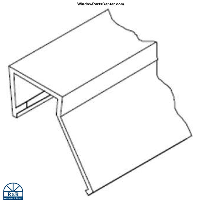 513 - Vinyl Side Stop Weather Strip for sliding patio doors Hurd, Partk Vue, Sierra pacific, weather sheild