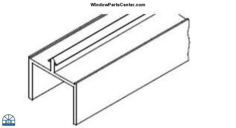 part number 515 - Head and Side Screen Channel For Sliding Patio Doors. Hurd Doors