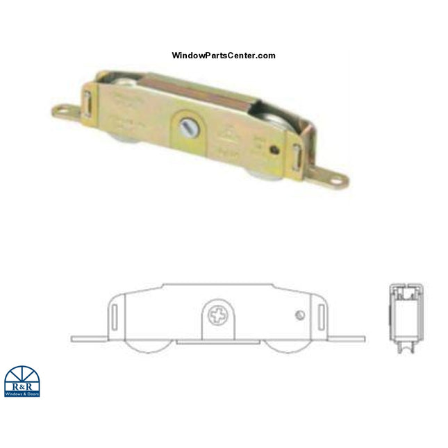 520 Sliding Patio Door Panel Rollers - Steel Ball Bearing Known Brans and Part #'s: 520, 012021, Hurd, Crestline, Park Vue, Merrill Millwork, Kolbe & Kolbe Millwork, Weather Shield and more.