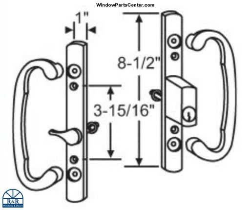 Sash Controls Offset Latch - C Elite Handle Set