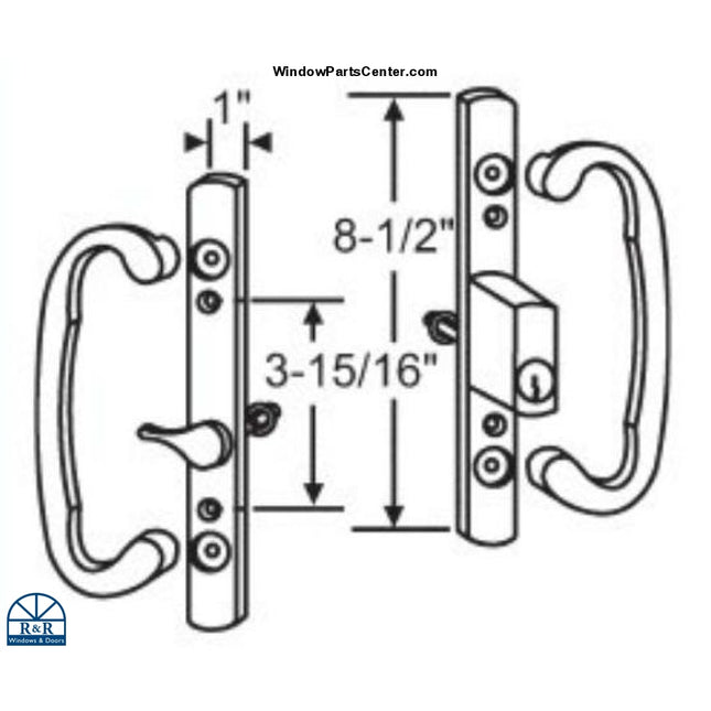 Sash Controls Offset Latch - C Elite Handle Set