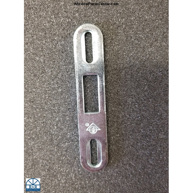 Adams Right Metal Strike in zinc plated Known Part # 4801-01-630
