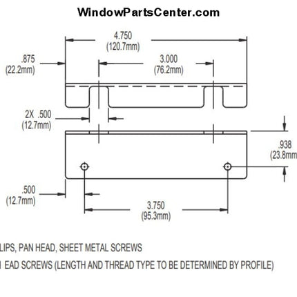 540-A Secondary Patio Door Limiter Foot Bolt Sliding Doors